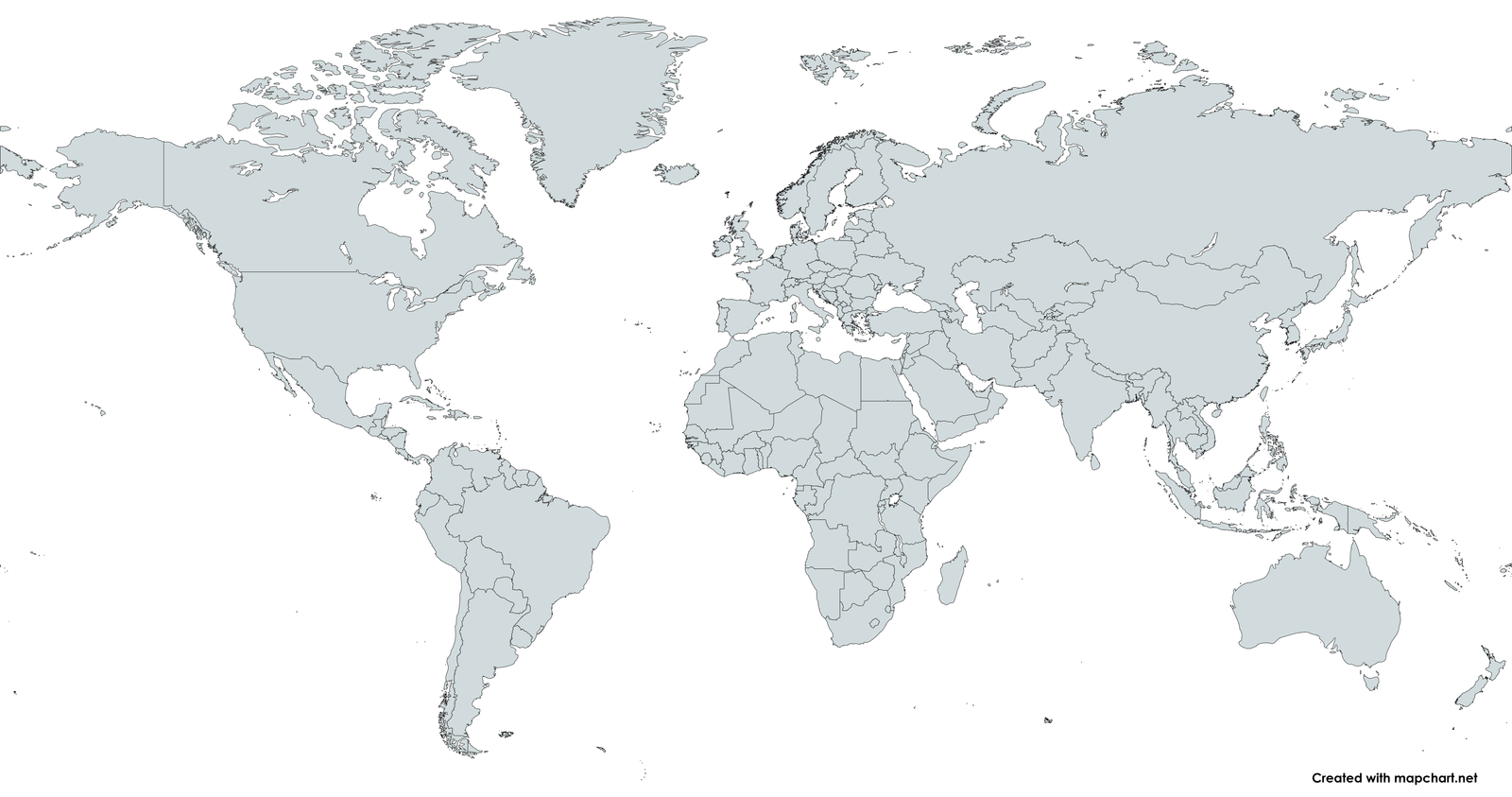 World map showing company locations