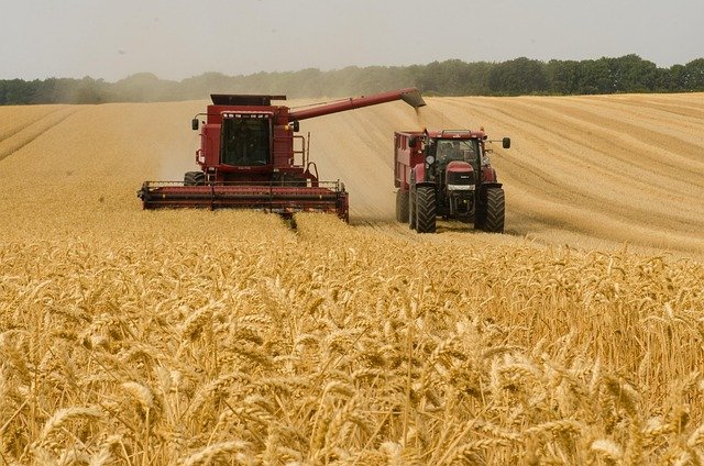 Autonomous tractor in field